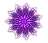 Discover "Fractal Flower Purple" Geometric Art T-Shirts