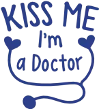Discover KISS ME I'm a Doctor! with love heart stethoscope T-Shirts