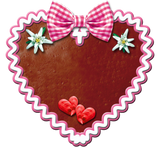 Discover Lebkuchen Gingerbread Ribbon Edelweiss heart Herz T-Shirts