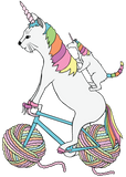 Discover Cat Unicorn and Unicorn Cat Who Is Riding A Bike T-Shirts