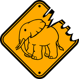 Discover Go sleaze run small elephant funny comic cartoon f T-Shirts