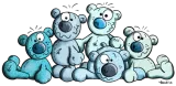 Discover Blue Bears - Teddy - Teddys - Bear - Comic - Gift T-Shirts