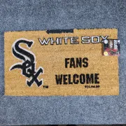 Chicago White Sox Fans Welcome 16''x 28'' Lighted Coir Doormat Home Decor