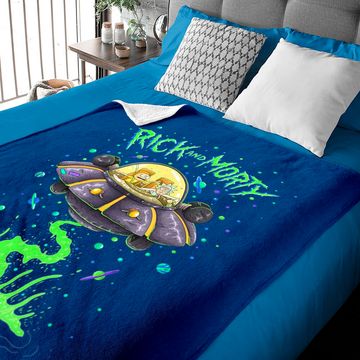Discover Rick and Rickandmorty Drunk Rick Ship Baby Blankets