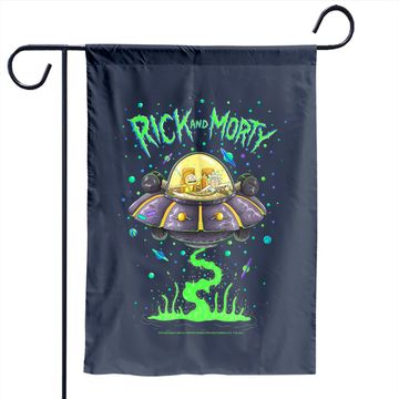 Discover Rick And Rickandmorty Drunk Rick Ship Garden Flag