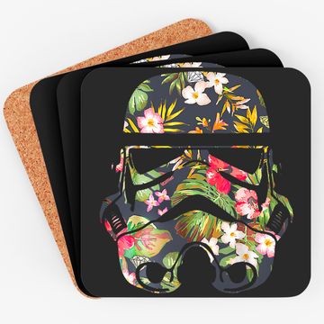 Discover Star Wars Tropical Stormtrooper Floral Coaster