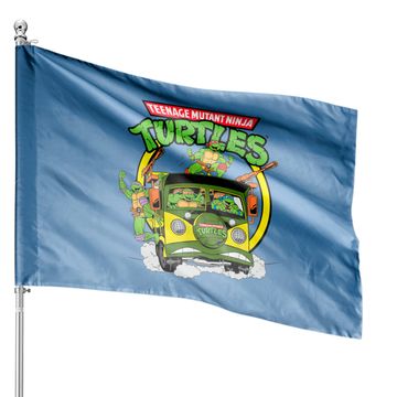 Discover Teenage Mutant Ninja Turtles Truck Speeding House Flag