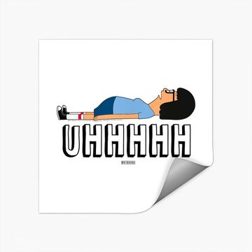 Discover Bob's Burgers Uhhh Tina Lying On Floor Sticker