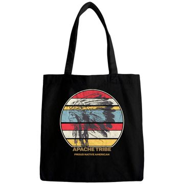 Discover Apache Tribe Native American Indian Proud Retro Sunset - Apache - Bags