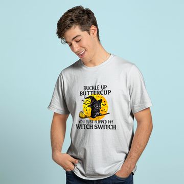 Discover Cat Buckle Up Buttercup You Just Flipped My Witch Switch Long Sleeves