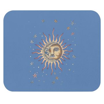 Discover Vintage Sun And Moon Graphic Mouse Pad