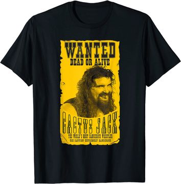 Discover Wrestling Entertainment Cactus Jack Wanted Graphic T Shirt