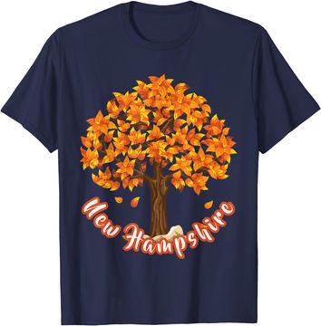 Discover Distressed Visit New Hampshire Autumn Leaves Leaf Peeping Baseball Cap