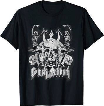 Discover Vintage Concert Black Sabbath  Dancing Skeletons Long Sleeves