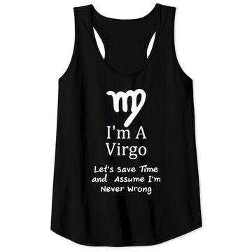 Discover I'm a Virgo Zodiac Tank Top