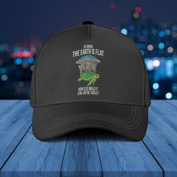 Discover Flat Earth Society Turtle Elephants Gift Classic Baseball cap