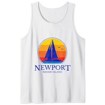 Discover Vintage Newport Rhode Island Sailing Tank Top