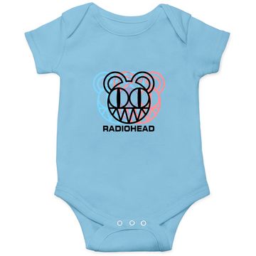 Discover Radiohead Logo Dizzy Glitch - Radiohead - Onesie