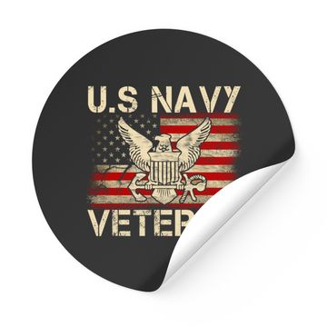 Discover U.S. Navy Veteran - Navy Veteran - Stickers