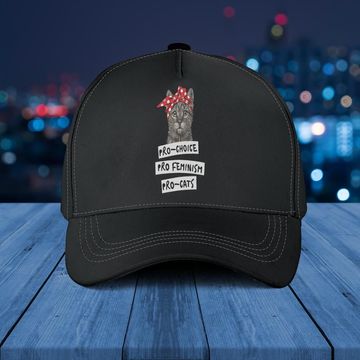 Discover Pro Choice Pro Feminism Pro Cats Baseball Caps