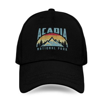 Discover Acadia National Park Maine Mountains Retro Baseball Caps