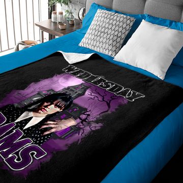Discover Wednesday Addams Nevermore Academy Baby Blankets