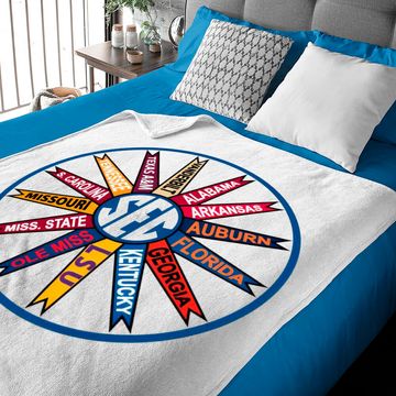 Discover Southeastern Conference Team Baby Blankets