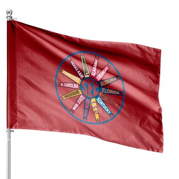 Discover Southeastern Conference Team House Flags