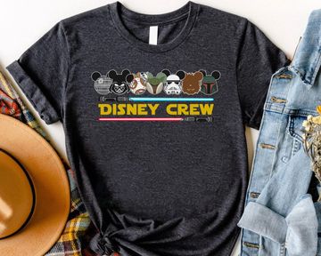 Discover Disney Crew Darth Vader Stormtrooper Disney Disneyland T-Shirt