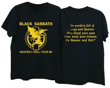 Discover 1980 Black Sabbath Heaven And Hell Tour Tshirt