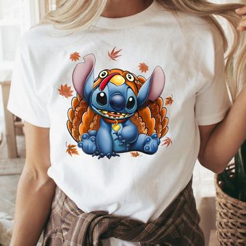 Discover Disney Thanksgiving Turkey Stitch Shirt
