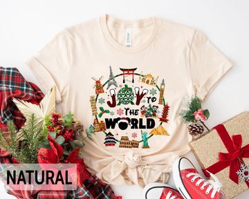 Discover Epcot Christmas Shirts, Joy to the World, Disney Christmas