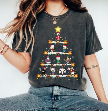 Discover Disney DuckTales Christmas Tree and Lights Shirt