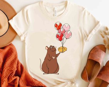 Discover Disney Emile Balloon Mickey Ears T-shirt, Remy's Ratatouille