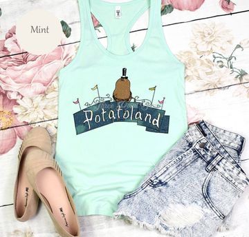 Discover Potatoland Tank Top, Disney Women's Shirt, Magic Kingdom Shirt E0837