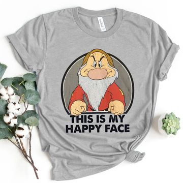 Discover Disney Snow White Grumpy  T-shirt, Funny Grumpy Seven Dwarfs Shirt,  Disneyland Vacation 2024 Trip Shirt