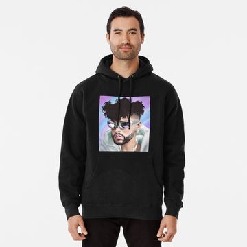 Discover Bad Bunny graphic pullover hoodie