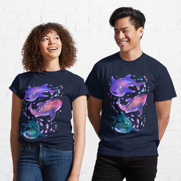 Discover Cosmic Whale Shark Classic T-Shirt, sea animals shirt