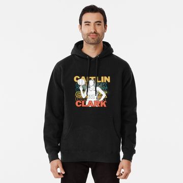 Discover Basketball Caitlin Clark Illustration Pullover Hoodie