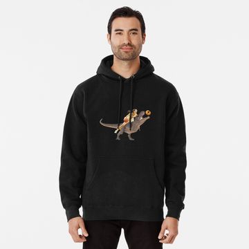 Discover Caitlin Clark Dinosaur Croissant Hunter Pullover Hoodie