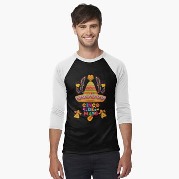 Discover Fiesta Squad Cinco De Mayo Baseball ¾ Sleeve T-Shirt