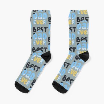 Discover Best Dad Ever Bandit BlueyDad Socks
