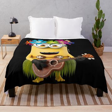 Discover Cute Minion Cartoon Throw Blanket, Comfortable Blanket for Men, Women, Kids, Home Decor Gift Ideas
