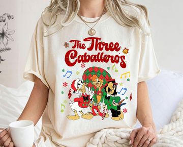 Discover Disney Three Caballeros Christmas Lights Sing Christmas Song Shirt