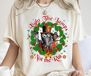 Discover Disney The Muppets Christmas Carol Gonzo And Rizzo Light the Lamp Not the Rat Shirt