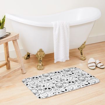 Discover Nightmare before Christmas Pattern Bath Mat