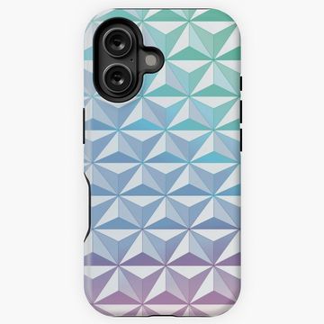 Discover Geodesic Sphere, Blue iPhone Case