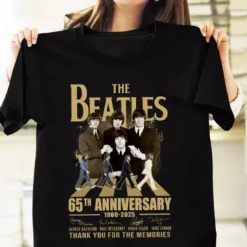 Discover The Beatles Rock Band 1960-2025 65th Anniversary T Shirts