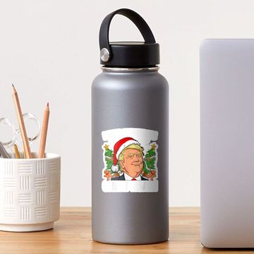 Discover Trump Make Christmas Great Again Ugly Christmas Sweaters Sticker