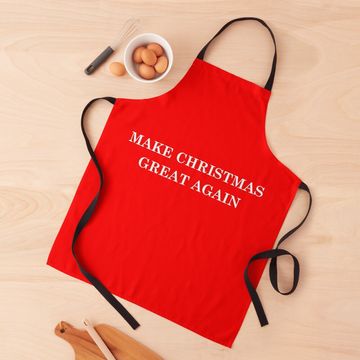 Discover Make Christmas Great Again. Text Based Typography Design Apron